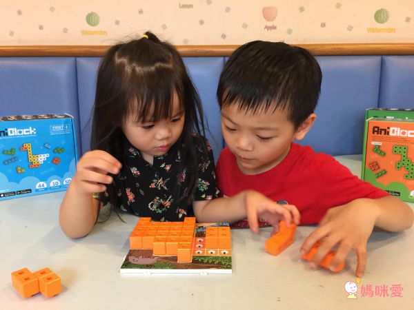 AniBlock 安尼博樂 - AR積木拼圖-2色-(橘色&綠色)