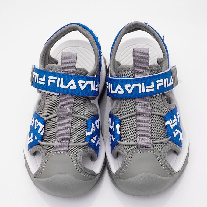 FILA - FILA運動護趾涼鞋-2-S426X-431藍(中小童段)-涼鞋-藍