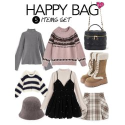 日本 GRL - 人氣福袋歡樂【5件組】-隨機服飾或配件x5