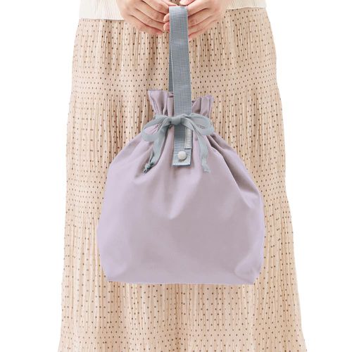 日本 MOTTERU - 輕巧折疊保冷手提包/午餐袋(可機洗)-薰衣草 (9L)