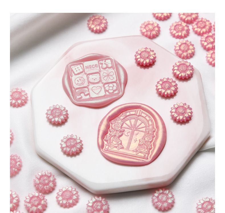 向日葵極光火漆章蠟粒-亮粉