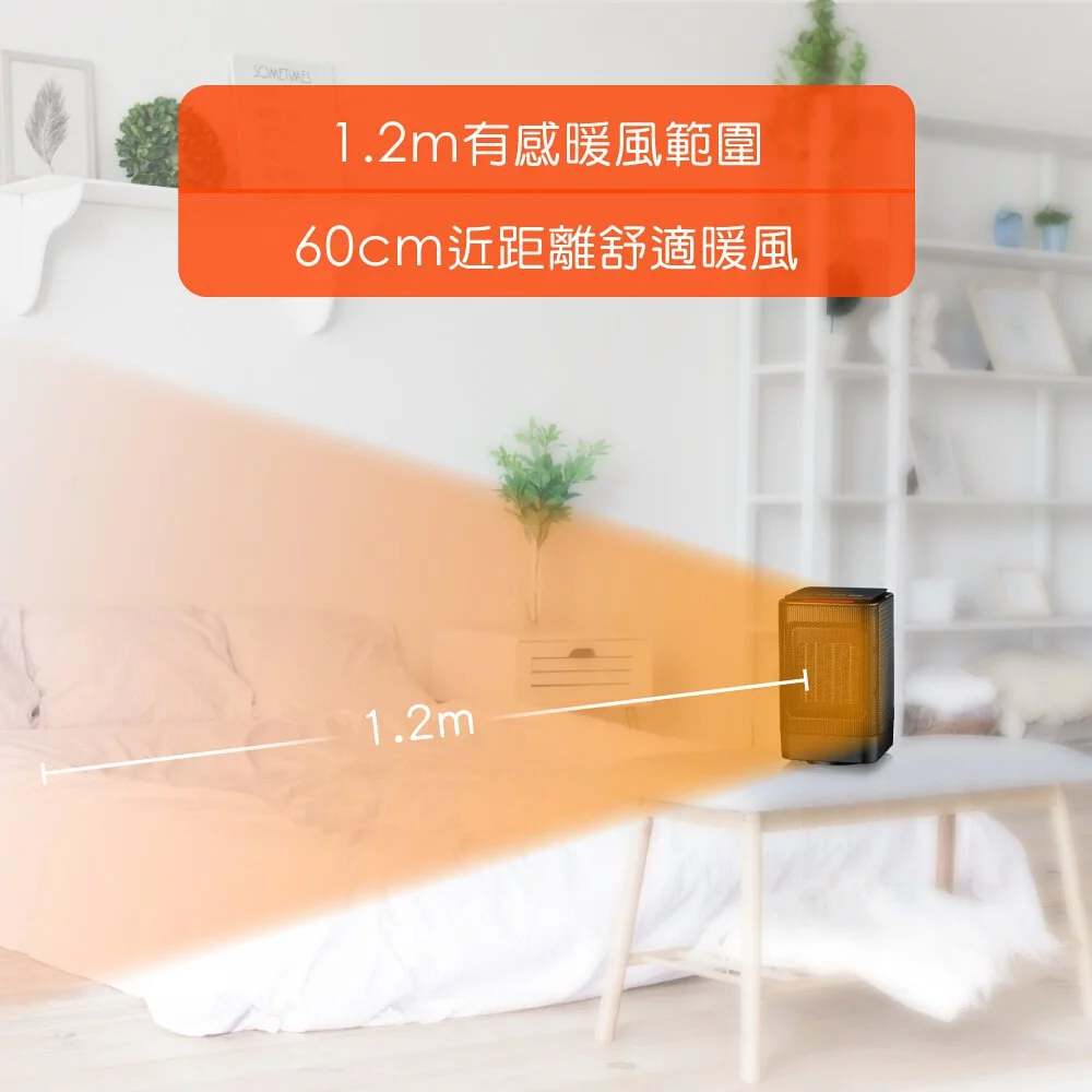 KINYO - 迷你陶瓷電暖器(NEH-120) (W125xH206xD125mm)