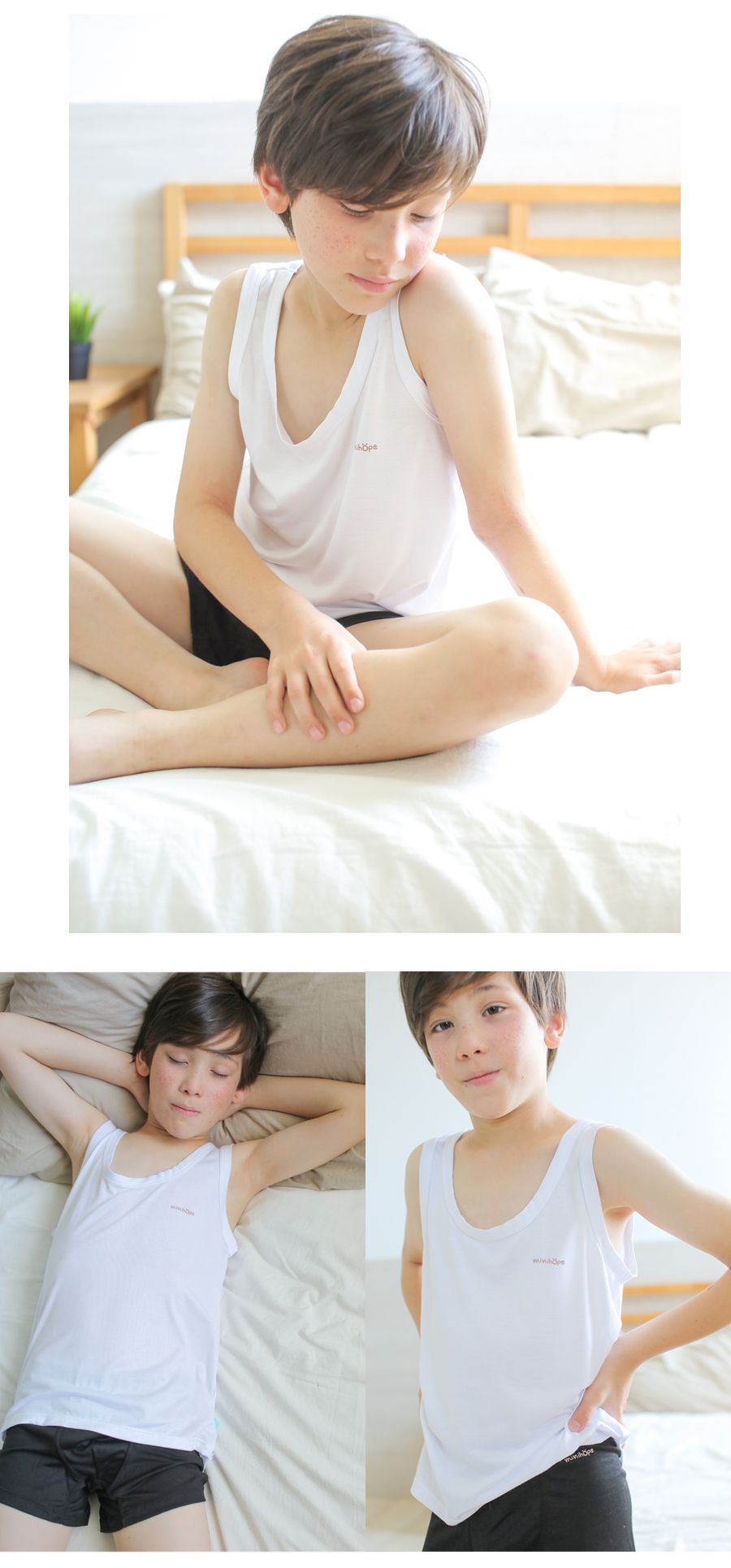 minihope美好的親子生活 - 男童天絲涼感內褲(大童)-黑