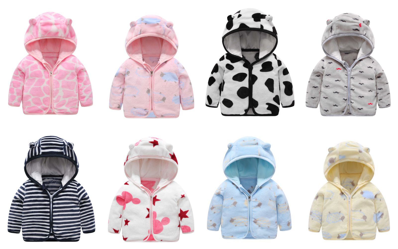 柔軟珊瑚絨連帽外套-粉色