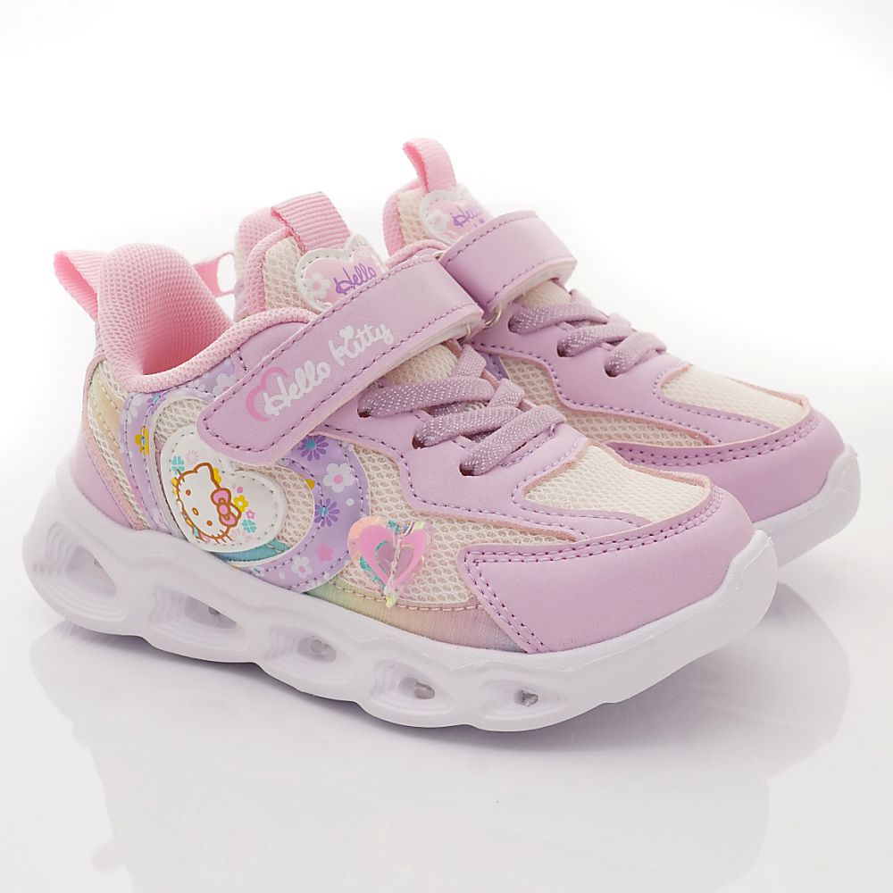 HELLO KITTY - 可愛凱蒂貓甜心電燈運動鞋(中小童段)-紫