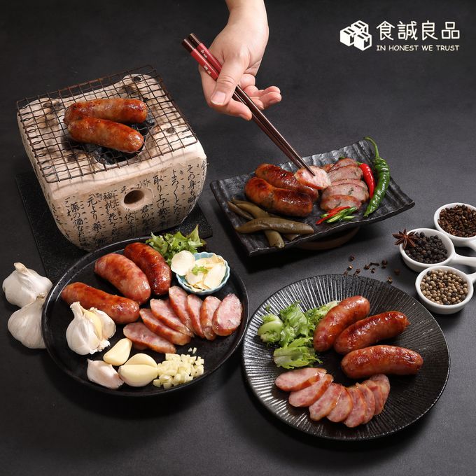 食誠良品 - 手工黑豬肉香腸 苦茶油剝皮辣椒