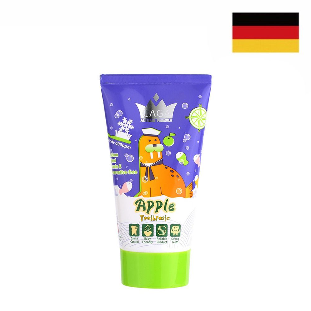 德國 CAGA 牙佳 - 兒童含氟牙膏-蘋果味-紫 (2歲以上)-50ml
