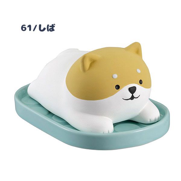 日本 DECOLE - 療癒環保除濕除臭擺飾(可重複使用)-懶洋洋 柴犬