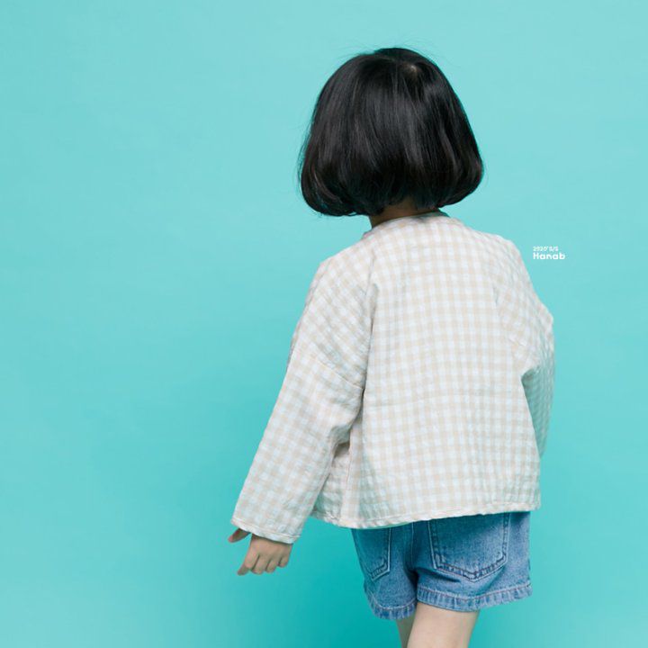 韓國 Hanab - 輕薄防曬防蚊外套-薄荷格子