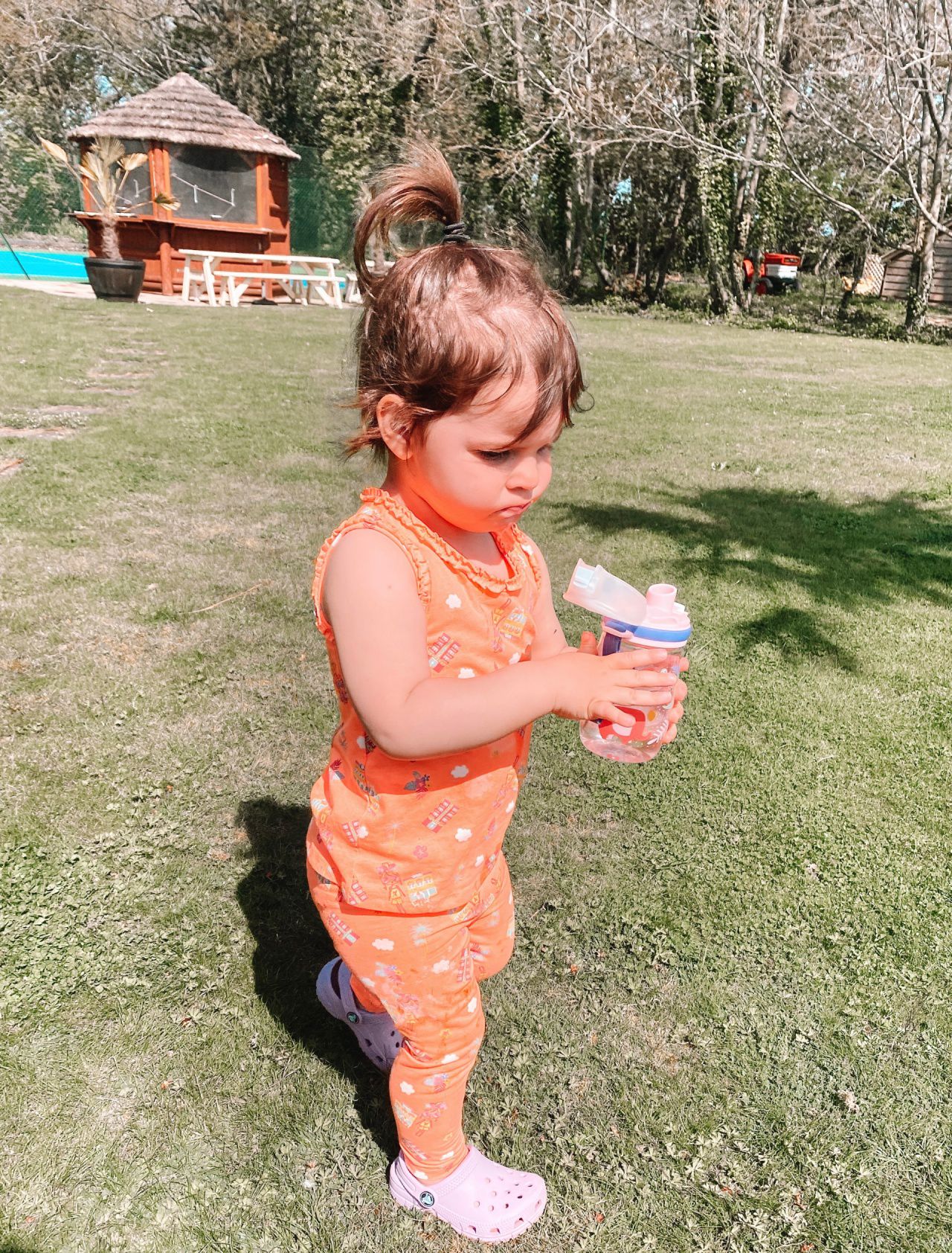 Nuby - 晶透直飲杯-粉紅派對-300ml