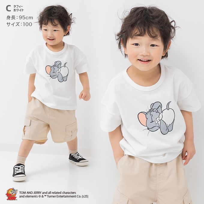 日本 Chil2 - 湯姆貓傑利鼠限定短袖上衣-Tuffy-橘