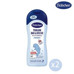 德國Bubchen 貝臣 - 燕麥舒眠泡泡沐浴露500mlx2瓶-500mlx2瓶