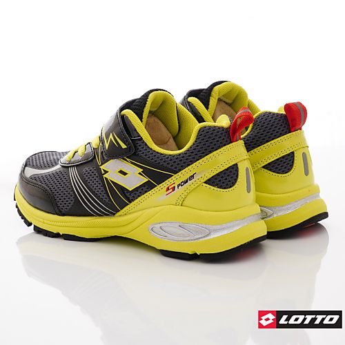 LOTTO - 樂得-競速避震跑鞋款-童鞋(中大童段)-運動鞋-黑瑩光綠
