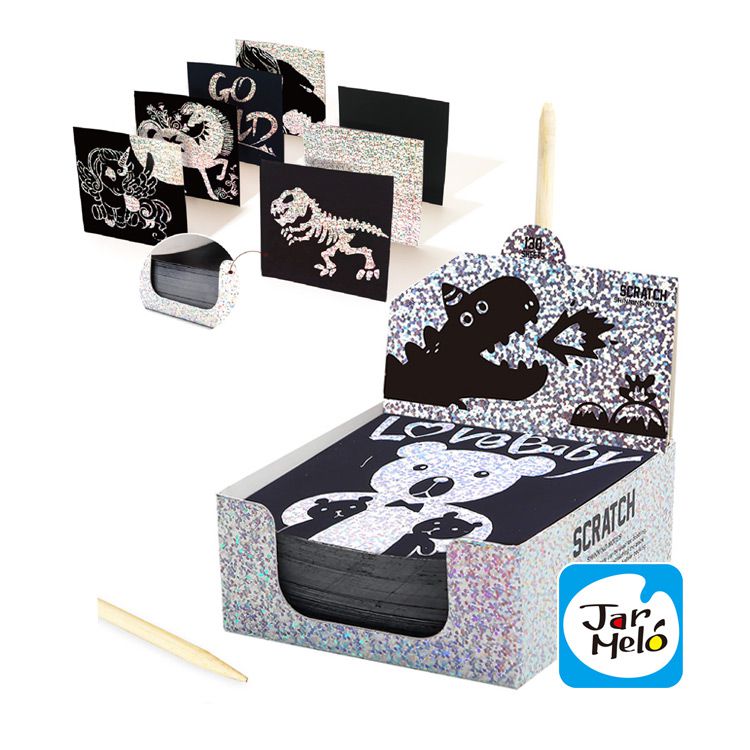 JarMelo 原創美玩 - 創意便籤-亮銀刮畫組