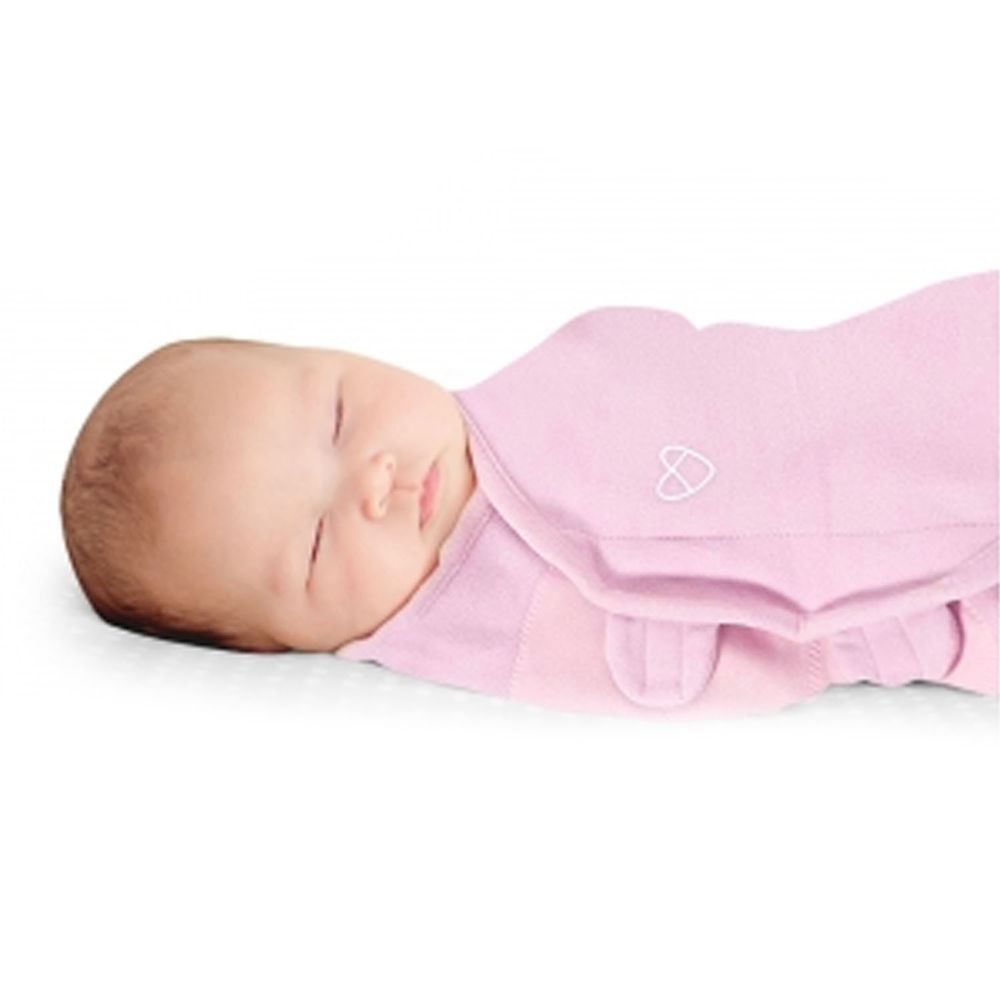 Summer Infant - 聰明懶人育兒包巾-溫暖款-刷毛絨布粉紅-適用年齡：0~3個月