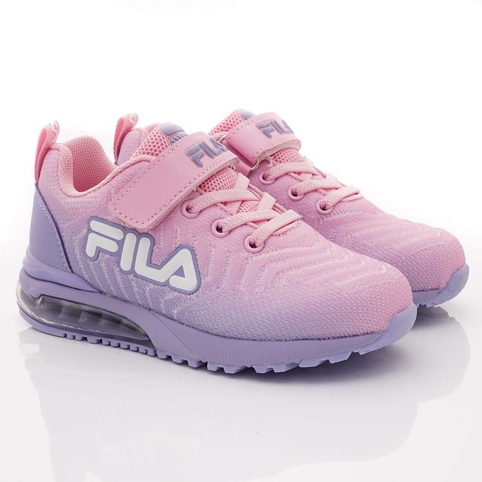 FILA - 氣墊慢跑運動鞋-3-J402X-951粉紫(中大童段)-運動鞋-粉紫