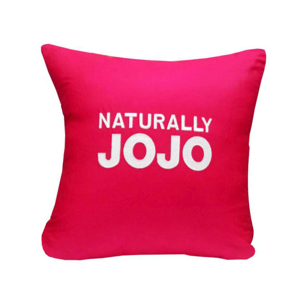 NATURALLY JOJO - 都會風尚素色精梳棉抱枕(含枕心)-亮麗桃-45x45cm