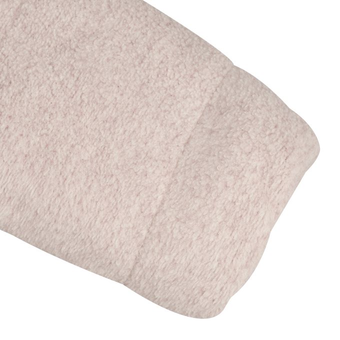 akachan honpo - 仿羔皮呢鋪棉夾克-粉紅色