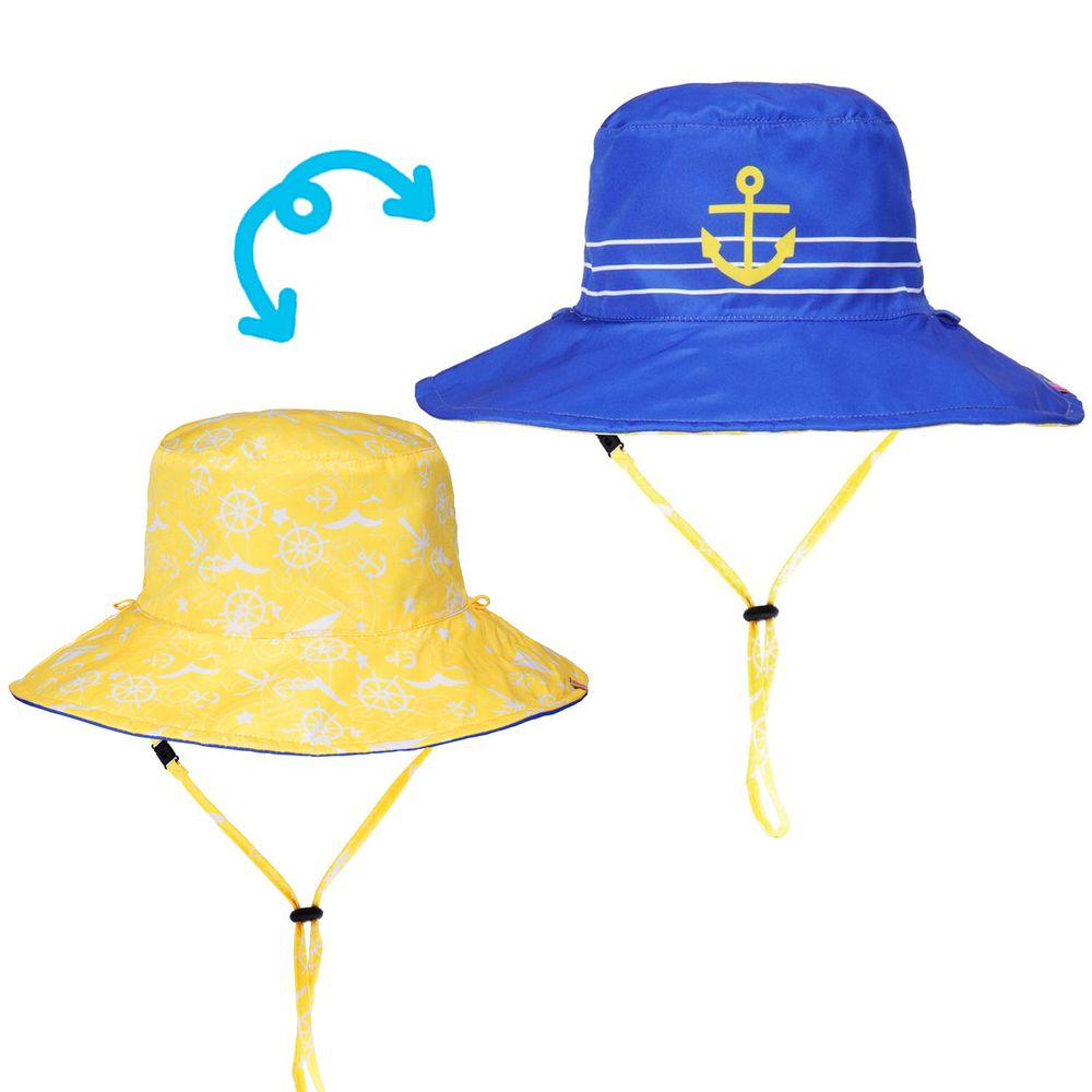 美國 Dabbawalla - 瓦拉帽-海島假期雙面帽 (3-6歲(頭圍50-53cm))