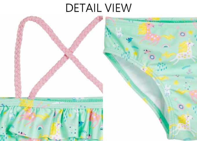 德國Playshoes - 抗UV防曬比基尼兩件組兒童泳裝-獨角獸