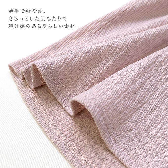 日本 ZOOLAND - 清爽楊柳 蕾絲領木耳短袖洋裝-粉紅