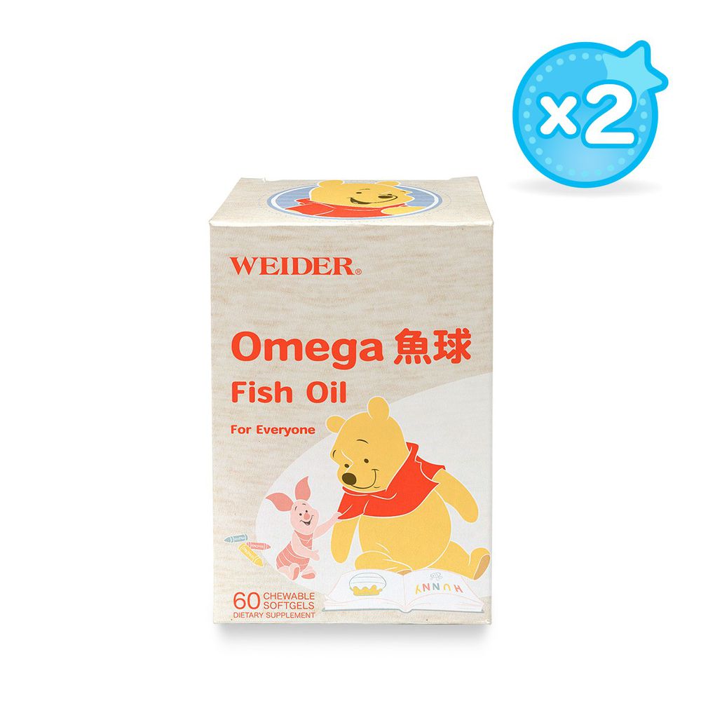 WEIDER 美國威德 - Omega 魚球-60顆/瓶*2