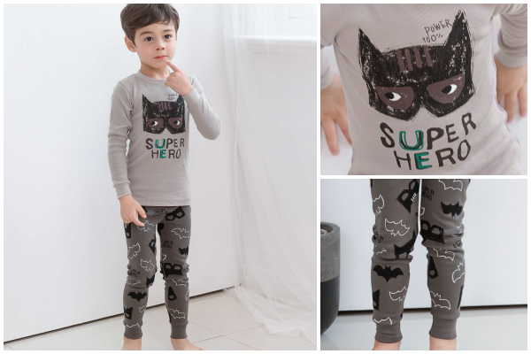 韓國 Mellisse - (剩90號)韓製20支無螢光棉長袖家居服-機器怪手