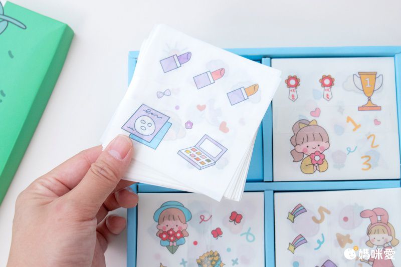 裝飾貼紙/手帳貼紙-可愛女孩-100張/盒裝