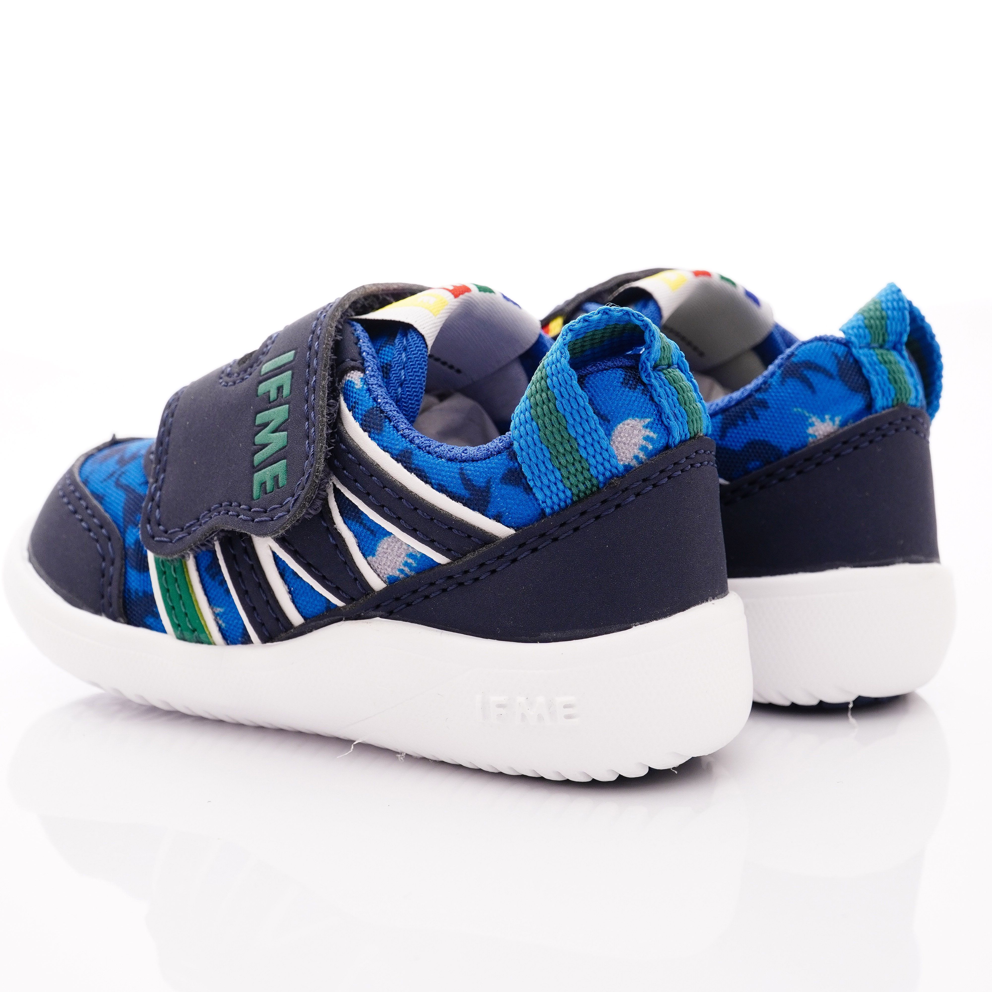 日本IFME - 機能童鞋/學步鞋-Light輕量系列護踝穩定學步款(寶寶段)-藍