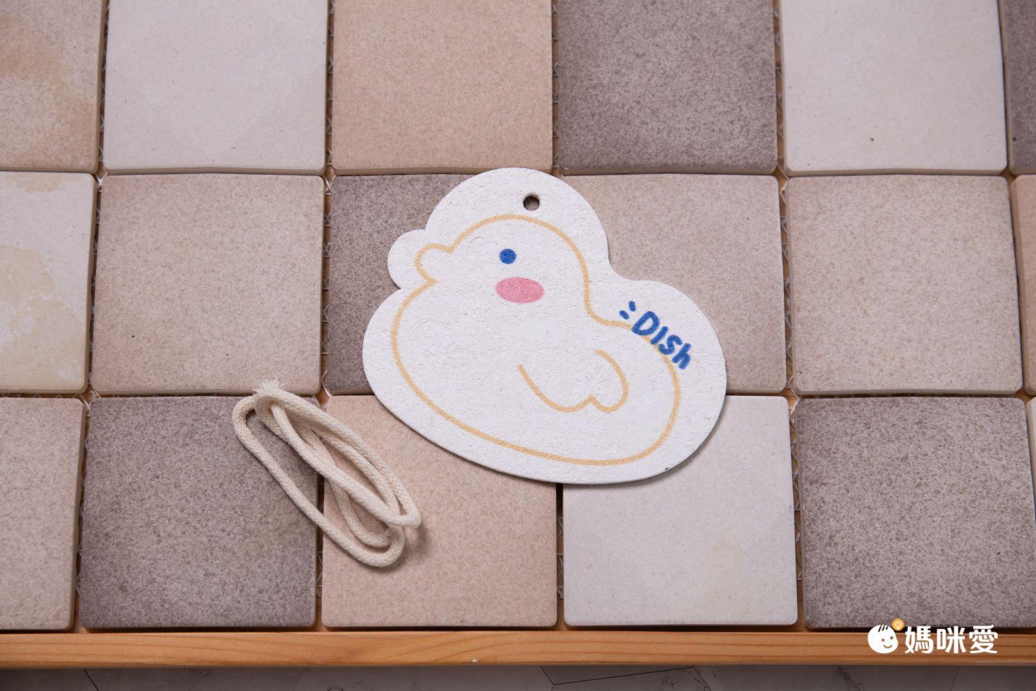 卡通吸水印花壓縮木漿海綿洗碗刷-橢圓麵包 (12.3x8cm)