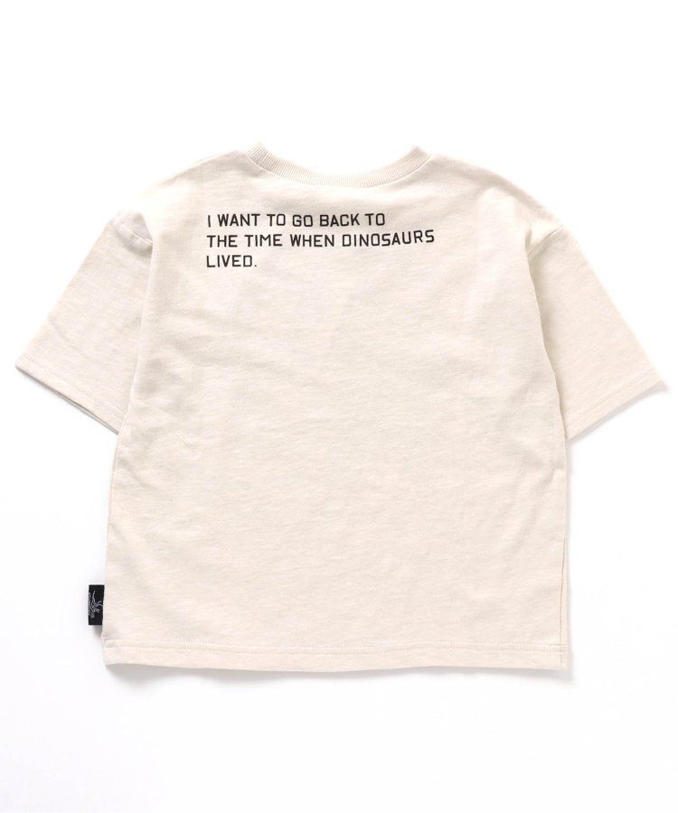 日本 BREEZE - 聯名款 衝浪風恐龍印花短袖上衣-白