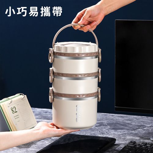 日系304不銹鋼保溫便當盒/手提多功能防燙飯盒/雙層獨立食盒
