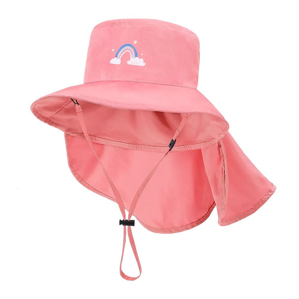Brille Brille - 夢想彩虹頸部防護兒童防曬帽(可收放型)UPF50+ 3-10歲 (頭圍46-56cm)