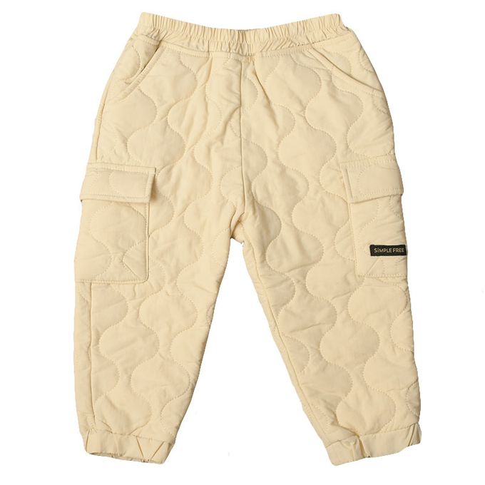 akachan honpo - 長褲-尼龍塔夫綢布鋪棉-淺卡其色