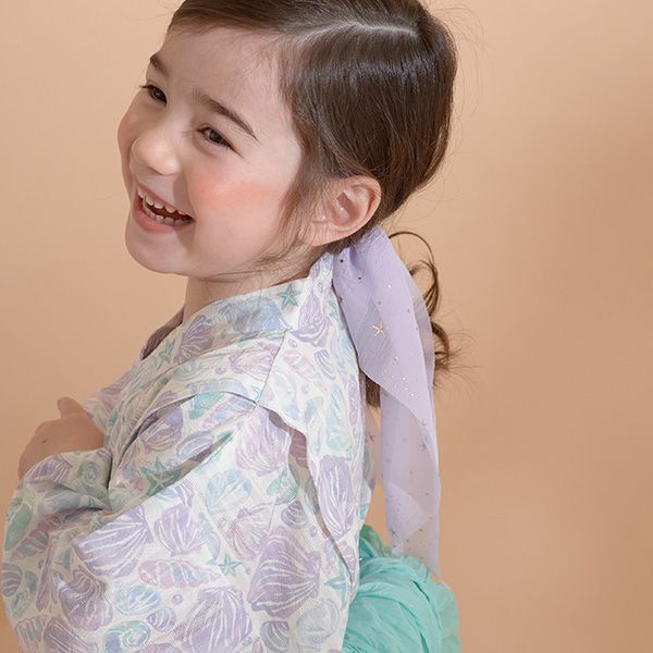 日本 Lycee mine - 粉彩浪漫夏日女孩浴衣-花草-粉紅