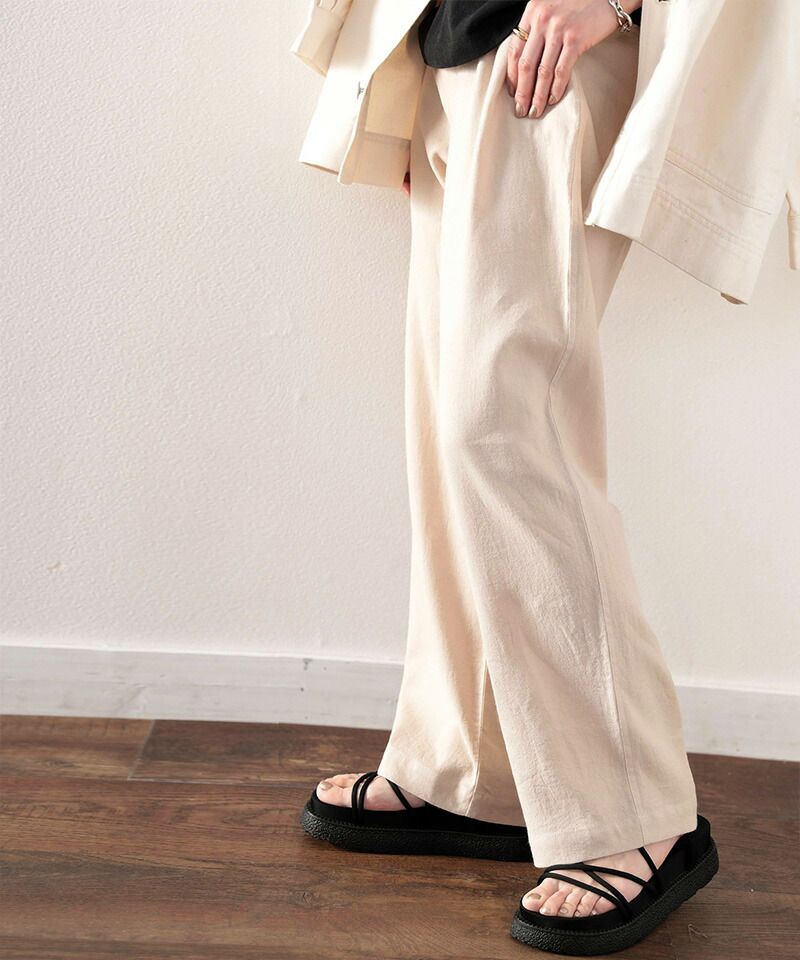 日本 Classical Elf - 嫘縈柔軟舒膚垂墜感寬褲-摩卡