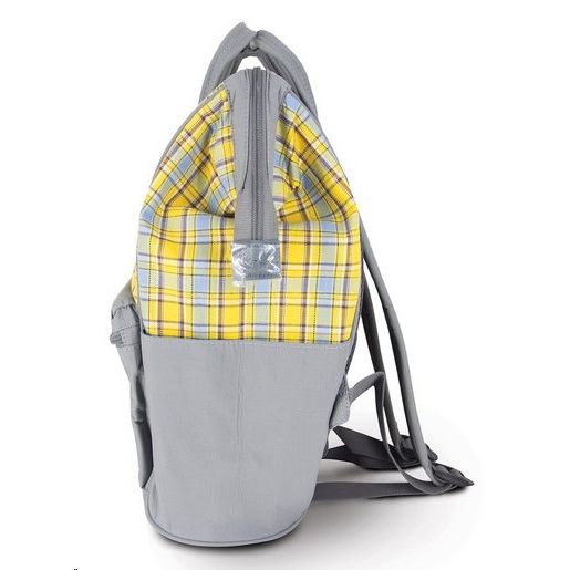 日本 Anello - 英格蘭格紋大開口後背包-Regular-BL藍 (39x26x18cm)