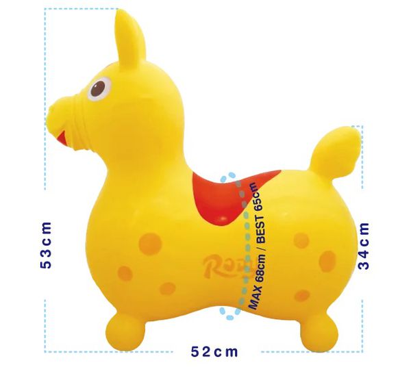 RODY - 正版公司貨-義大利Rody跳跳馬-粉藍-贈打氣筒&Rody卡通彈力球