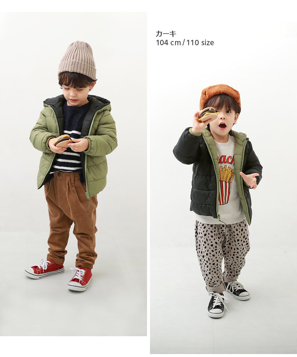 日本 devirock - 雙面穿防風保暖科技羽絨外套-藍紫x淺灰