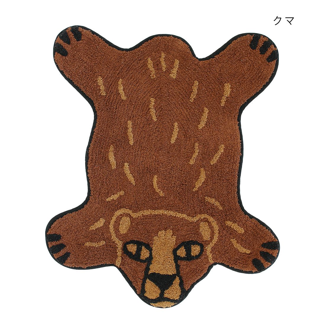 日本 TOMO - 動物系 短絨吸水腳踏墊/地墊-老虎-トラ (69×54cm)