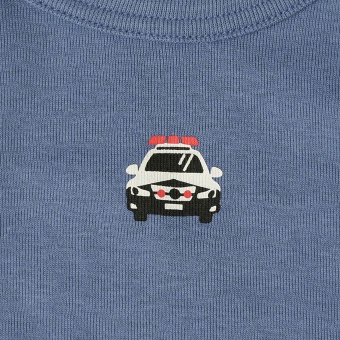 akachan honpo - ah長袖圓領上衣2件組-穿衣練習-深藍色