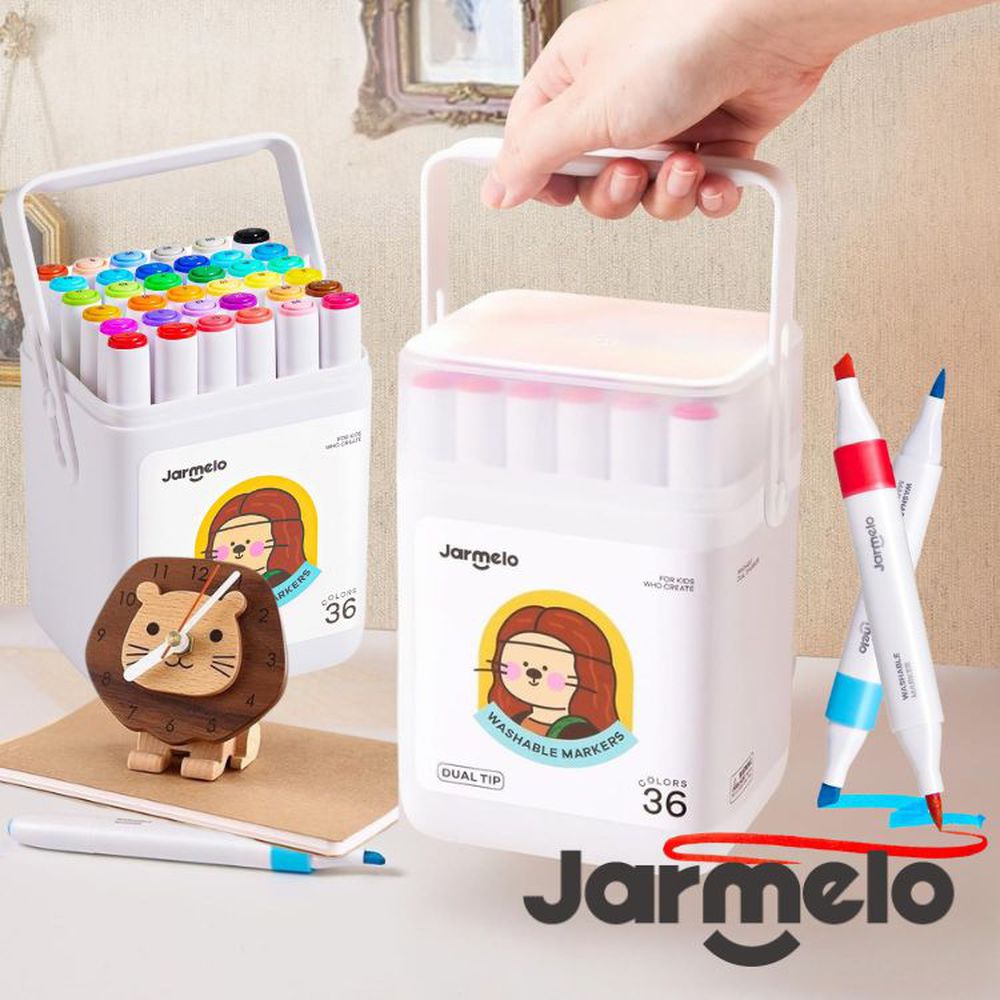 雙頭可水洗馬克筆(36色) JA96857