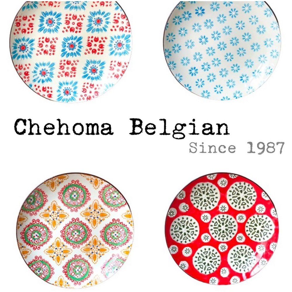 法國 Chehoma - CHEHOMA 設計師手工點繪系列-圖騰深盤 4入
