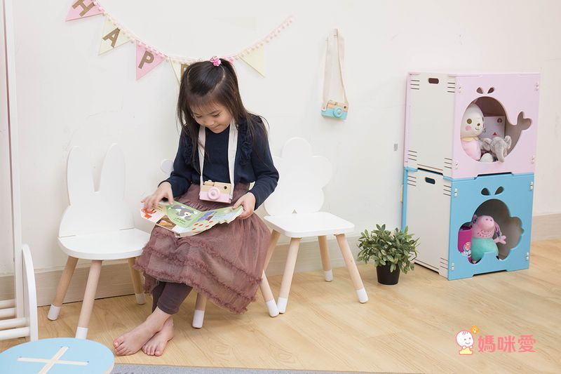 HELLO MONKEY - 北歐風兒童造型椅/兒童椅-兔子