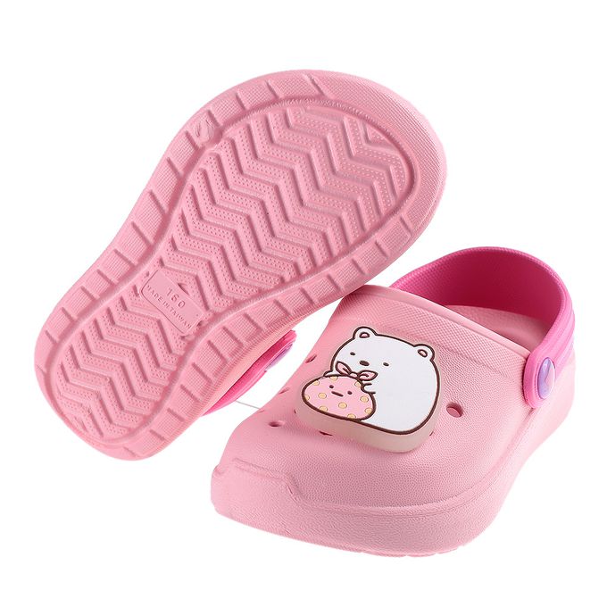 角落小夥伴粉色電燈兒童布希鞋-粉色