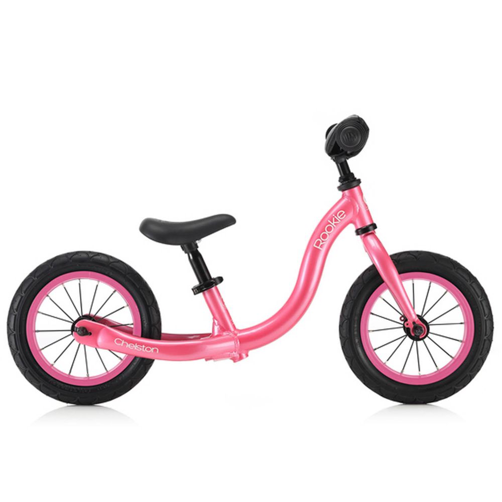 Chelston bikes - Rookie 平衡滑步車-糖果粉-平衡滑步車 x 1 , 3 歲以下專用ABS氣嘴蓋 x 1