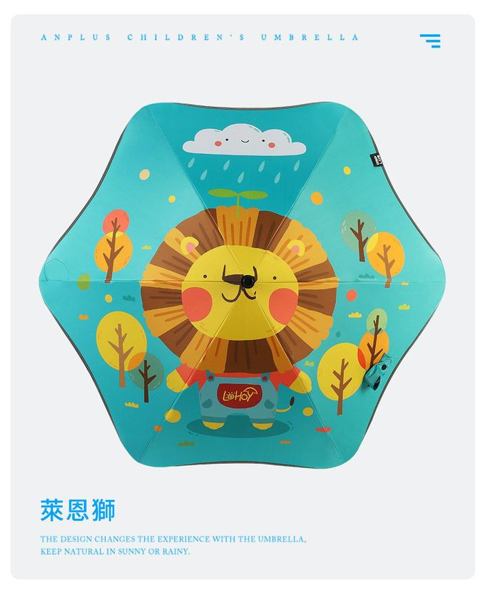 LOHOY - 兒童防戳圓角雨傘(兒童晴雨傘 圓角雨傘 防戳雨傘) (蒲英逐夢)