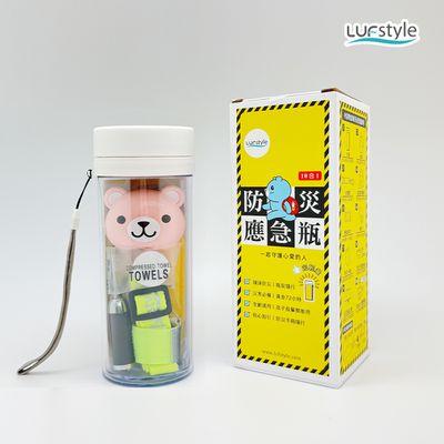 LUFstyle - LUFstyle 防災應急瓶 10合1 防災瓶 避難 求生 緊急應變 (小粉熊)