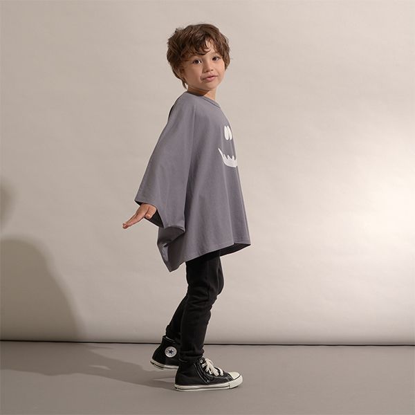 日本 b-ROOM - [官網已斷貨]萬聖節造型寬版上衣-幽靈-灰棕-直播專屬