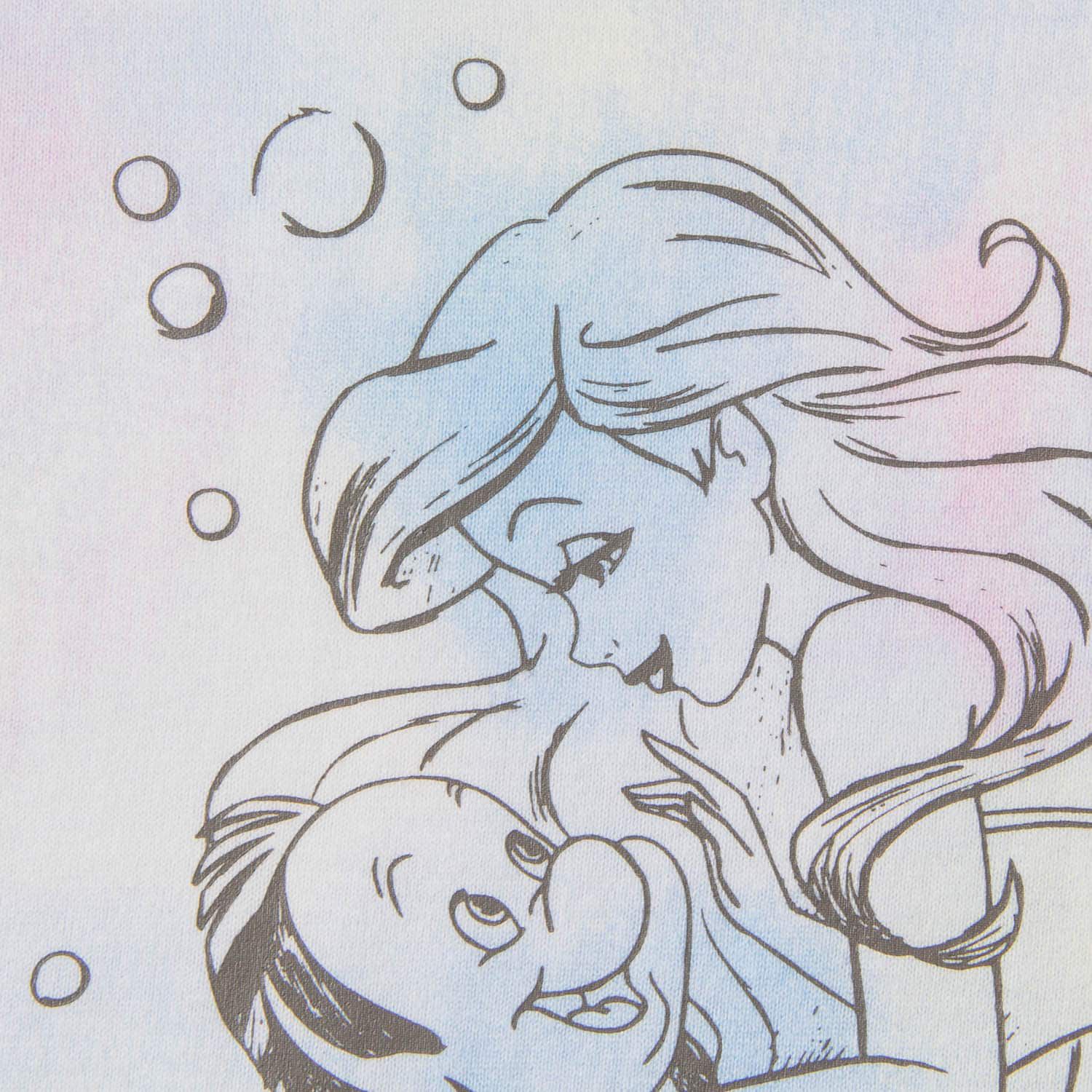 日本千趣會 - 迪士尼暈染印花無袖洋裝-長髮公主-粉紅系